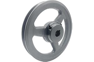 CMFG AK61-5/8 v Belt Pulley, 5.95 inch OD, 5/8 Inch Bore, Cast Iron Material, AK Single Groove v Belt Pulleys for "4L" or "A" or "3L“ Belts
