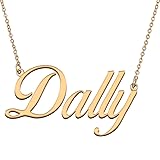 HUAN XUN Customized Custom Simple Any Name Necklace