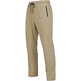 TZDNI Mens Hiking Pants Waterproof Lightweight Breathable Elastic Waist Quick Dry UPF 50+ Work Fishing HH24019M
