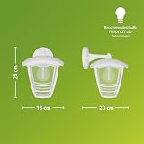 Philips MyGarden Creek Outdoor Wall Light White 60W E27 view 8