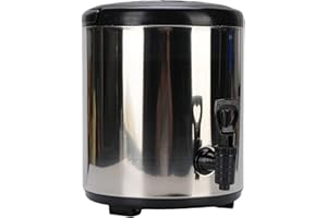 Generic 6L Insulated Beverage Dispenser, Thermal Hot and Cold Drink Dispenser with Spigot, Stainless Steel Coffee Carafe for 