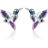 EPIRORA Hypoallergenic Stud Earrings for Women Girls, Cute Dinosaur/Hummingbird/Highland Cow Stud Earrings, Animal Ear Studs Statement Jewelry Gifts for Sensitive Ear