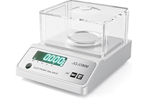 JOJOMM 500g x 0.001g Lab Scale High Precision Electronic Balance,0.001g Accurate Analytical Balance Lab Scale,Digital Industrial Scientific Gram Scale for Kitchen,Labs,Jewelry,500g,0.001g