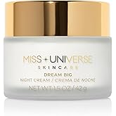 Miss Universe Skincare Dream Big Night Cream 42g, Anti-Aging Face Moisturizer, Facial Skin Care Product with Hyaluronic Acid and Glycolic Acid, Moisturizer Face Cream, Vitamin C Face Cream for Women