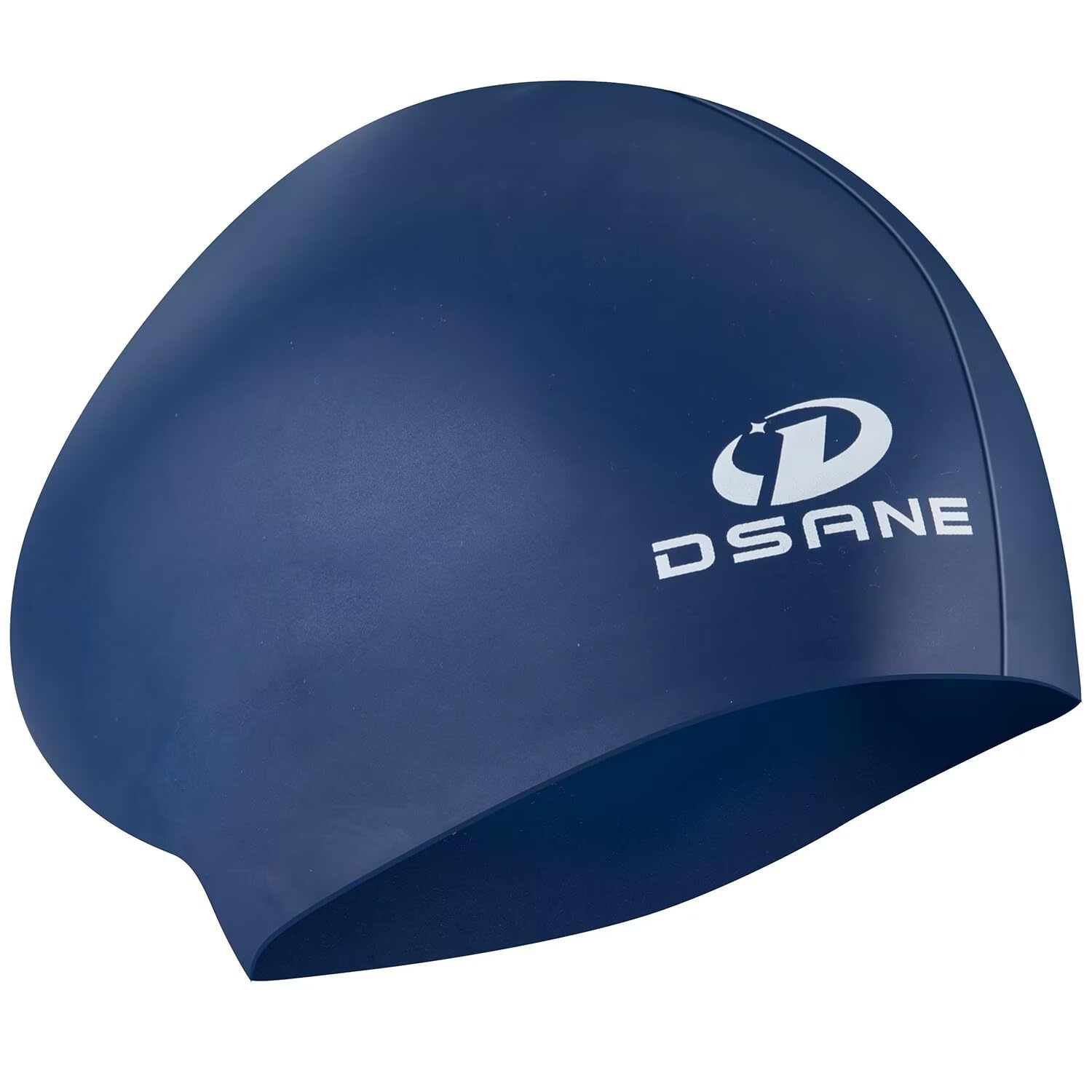 Photo 1 of Womens Silicone Swim Cap for Long Hair,3D Ergonomic Design Silicone Swimming Caps for Women Kids Men Adults Boys Girls with Ear Plug and Nose Clip(Navy/L)