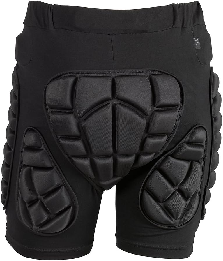 TTIO Padded Shorts Protective Gear Guard Impact Pad Ski Ice Skating Snowboard Skateboard Hip Butt Tailbone Protection for Men Women
