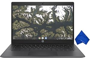 HP Chromebook 14 G6 14" HD Laptop - Intel Celeron N4020, 4GB RAM, 32GB eMMC, Chrome OS, Newest Model (with Microfiber Cloth) 