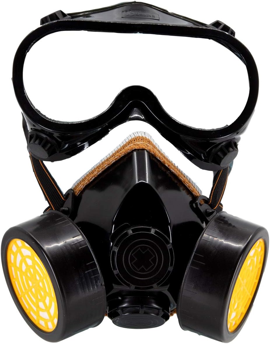 TRIXES Respirator Gas Mask with Goggles