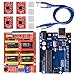 Longruner CNC Shield Expansion Board V3.0 +UNO R3 Board + A4988 Stepper Motor Driver with Heatsink for Arduino Kits (LK75)