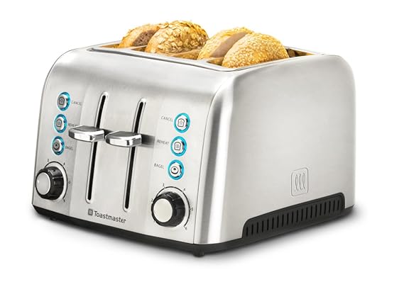 Buy Toastmaster TM-43TS 4 Slice Toaster, Stainless Steel Online at Low