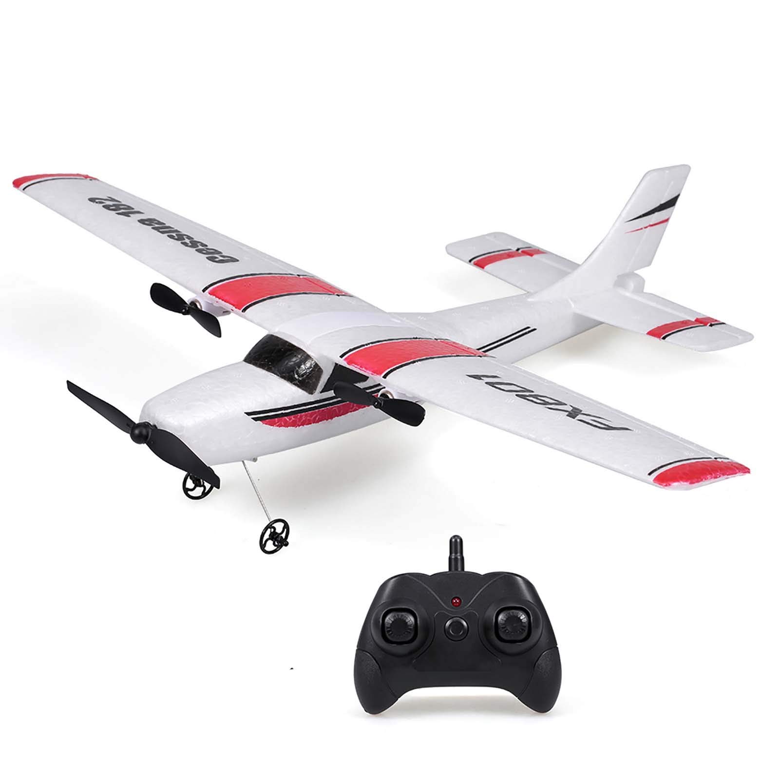 Goolsky FX801 RC Airplane Flight Toys for Adults Cessna 182 2.4GHz 2CH RC Airplane Aircraft RC Glider Outdoors Toys