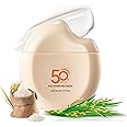 Rice Sunscreen for Face & Body SPF 50+ - Face Sun screen for Women Men - Facial Sunscreen Lotion Sunblock SPF 50 - Korean Sun Screen Protector Waterproof Sweatproof, Hydrating Anti-Aging