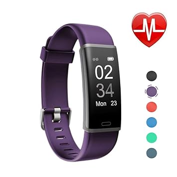 Letsfit Fitness Tracker mit Pulsmesser Fitness Armband Wasserdicht IP67 Schrittzähler Uhr Pulsuhren Smart Armband Uhr Aktivit