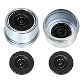 Shliyitx 2pcs 1.98" Trailer Axle Dust Cap Cup