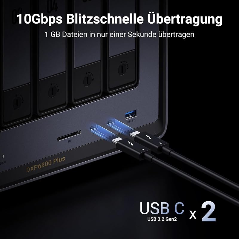NASync DXP6800 Pro 6 Bay NAS für Teams und Unternehmen (ohne HDD)