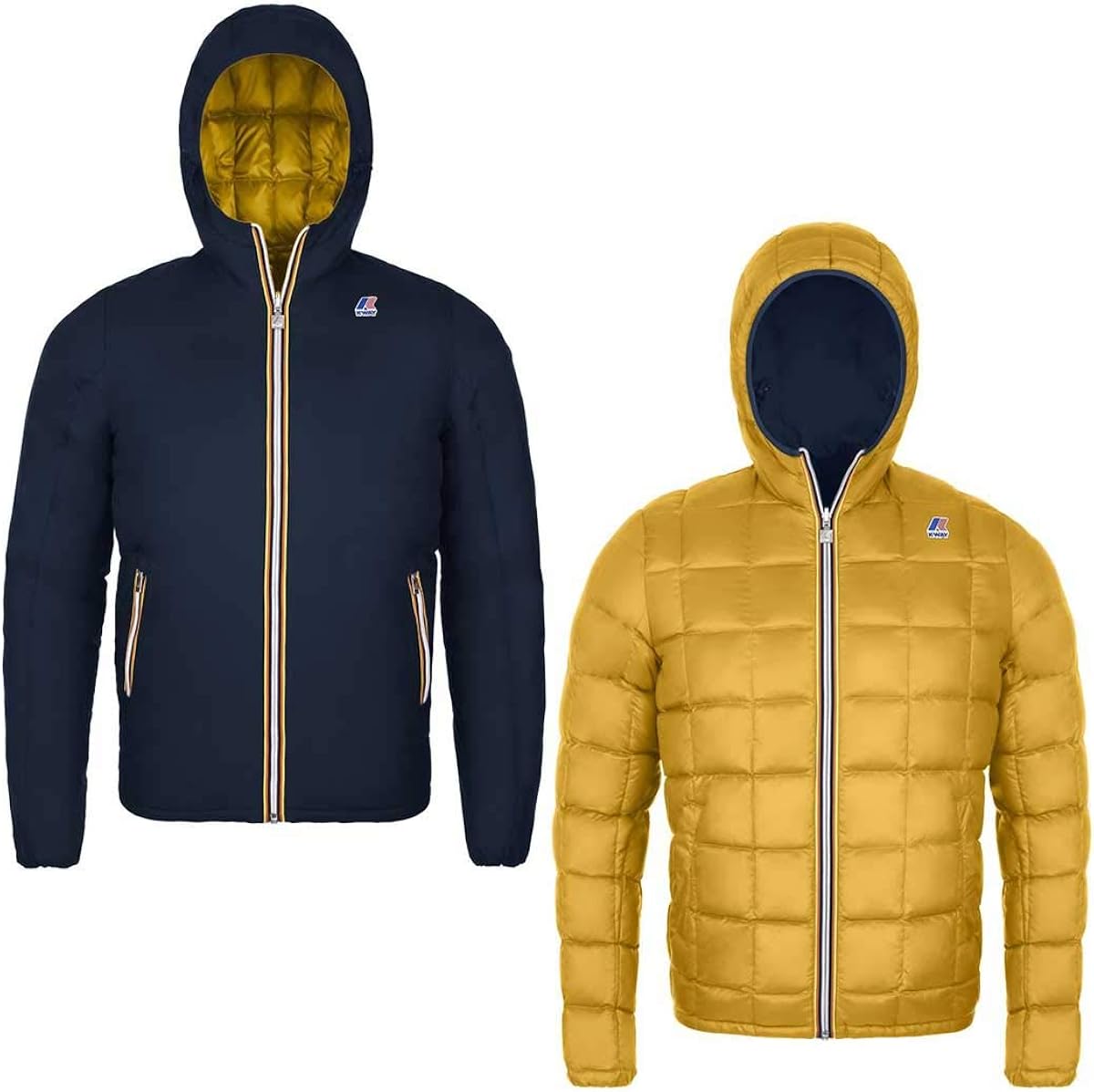 K Way Piumino Infant Bebe Jacques Thermo Plus Double Blue Yellow Giacche Impermeabili Giacche E Cappotti Bepco Ee
