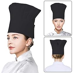 CRJHNS Chef Hat,Adult Adjustable Hook and Loop Tape