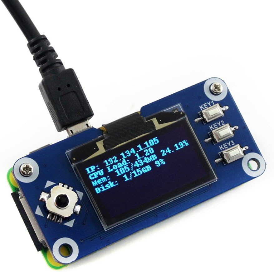 Waveshare 1.3inch OLED Display HAT for Raspberry Pi 128x64 Pixels, SPI/I2C Interface, 1.3inch OLED HAT - Image 5
