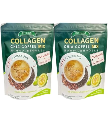 Amazon.com : FIT GUM 20X Collagen Chia Coffee - 11 in 1 Coffee Mix