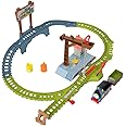 Thomas & Friends Motorized Toy Train Set, Paint Delivery with Troublesome Truck & Track for Pretend Play Preschool Kids Ages