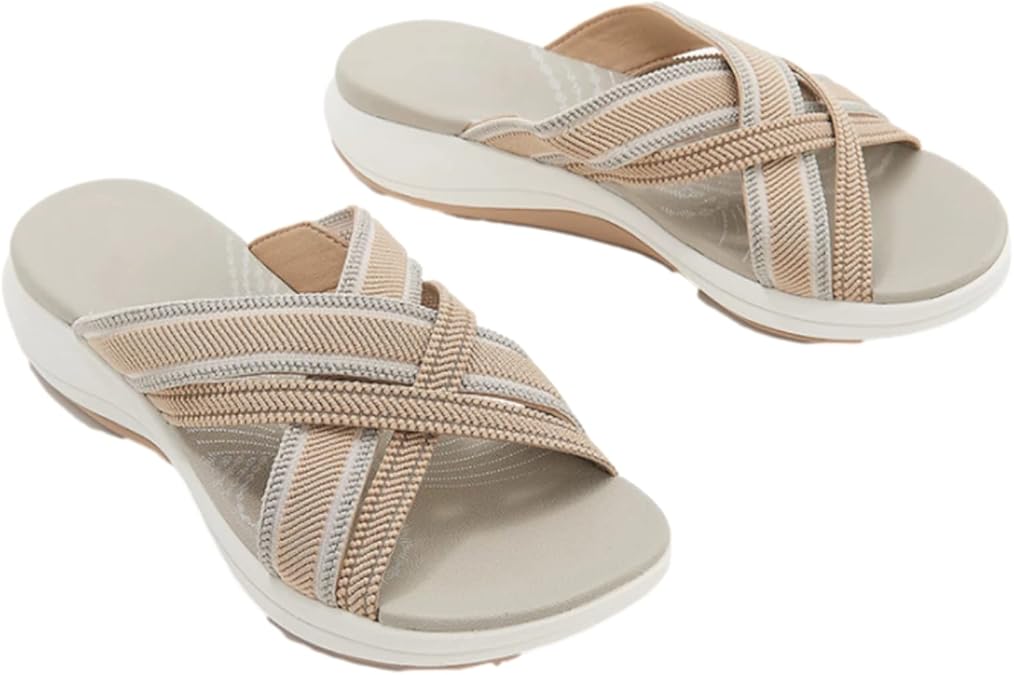 Amazon.com | Product Up-Gradation-Stretch Cross Orthotic Slide Sandals, Stretch Cross Orthotic 