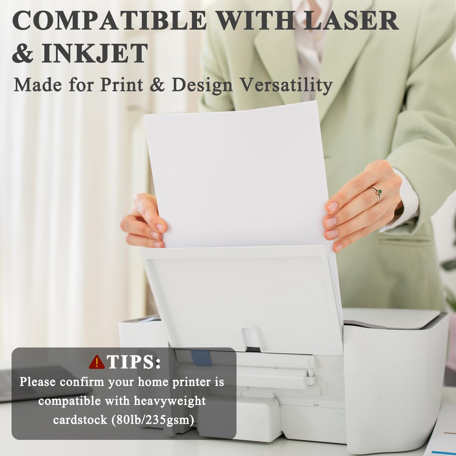 White Cardstock 8.5 x 11