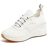 Cestfini High Wedge Sneakers for Women Non-Slip Walking Shoes Fashion Sneakers Breathable PGYDX05W