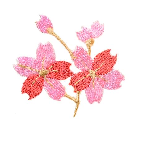 Amazon Xunhui アップリケ桜の花びら衣服刺繍手作り手芸アクセサリー