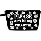 YULUENZE D&D Dice Cosmetic Bag Small Makeup Bag D&D Dice Toiletry Organizer Pouch with Zipper Presents for Women Friends -2