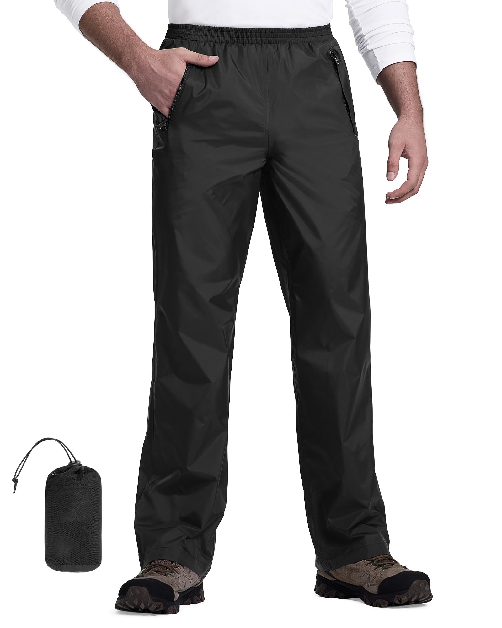 33,000ft Packable Rain Pants for Men Waterproof