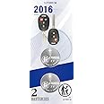CR2016 Key Fob Replacement Batteries for Toyota (2008-2021) Camry Corolla RAV4 Highlander 4Runner Prius C Scion FR-s iQ tC xB xD Sequoia Avalon Tundra Tacoma Head Key Fob 2 Pack
