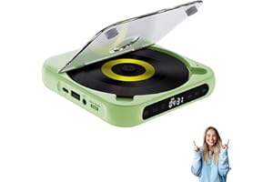 Portable Bluetooth Compatible CD Player, 2025 New CD Player with Hi-Fi Sound, Wireless & Wired Playback, Rechargeable Mini CD