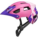 Mountain Bike Helmet Adult Men Women - Ultra Comfort, Super Lightweight Bicycle Helmets, MTB Cycling Gear Biking Accessories with Adjustable Fit &amp; Removable Sun Visor