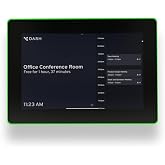 PoE Texas 8" Conference Room Scheduler with Color Changing LED Status - PoE Powered Touch Screen Tablet for Meeting Room Booking - Syncs with All Popular Business Calendars - No Subscription Required