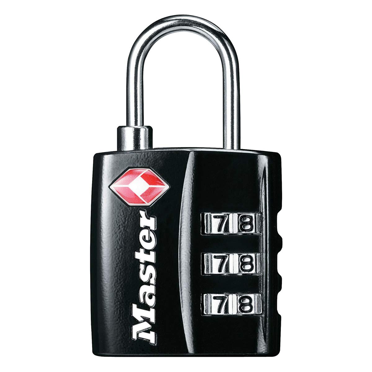 Master Lock 4680EURDBLK Combination Travel Padlock TSA Certified, Black, 5,5 x 3 x 2,6 cm, 30mm — image 1