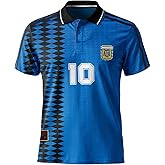 PAP Products Argentina 1994 Away Blue Retro Men's Shirt, Diego Maradona's Legacy, Gabriel Batistuta's Glory, Sustainable