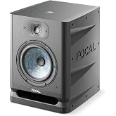 Focal Alpha 65 Evo 6.5 inch Active Studio Monitor, Black (Each) | Bi-amplified 85W Class D design with Slatefiber woofer, aluminum dome tweeter, balanced XLR/TRS/RCA inputs for pro mixing