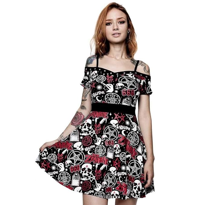 Killstar X Rob Zombie Bardot Kleid - Spookshow