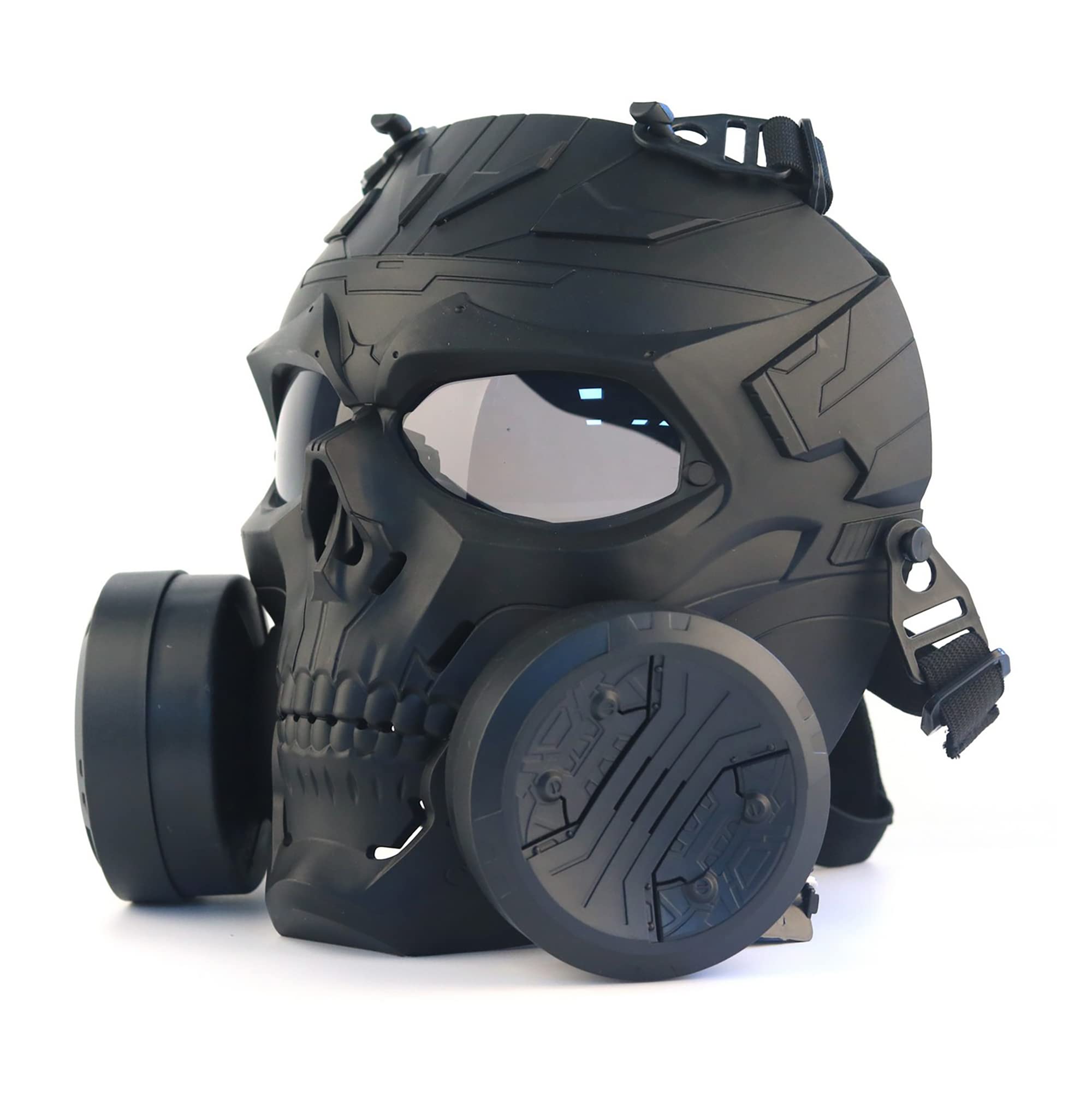 Airsoft Full Face Skull Masks, Paintball Protection Gear Tactical Mask for Shooting CS Game Cosplay Halloween