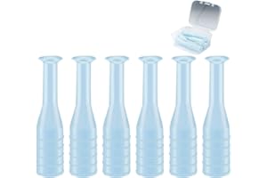 EAGOSION 6PCS Hard Contact Lens Remover Tool with Storage Box Contact Lens Case Inserts Removes Reusable Suction Cup Remover Contact Plunger Eye Contact Remover for RGP/OK/Hard Lenses Daily Care (blue)