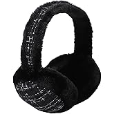 Oweisong Ear Muffs for Winter Women Faux Fur Ear Warmers Pink Ear Covers