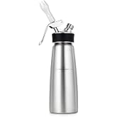 iSi North America Cream Profi Whip (1 Pt) - Stainless Steel Whipped Cream Dispenser, Yields 4-5x Volume for Cold Preparations, Dishwasher Safe, Essential Kitchen Gadgets for Coffee &amp; Dessert
