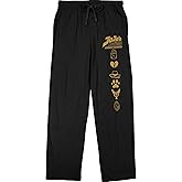 Jojo's Bizarre Adventure Golden Symbols Men's Black Sleep Pajama Pants