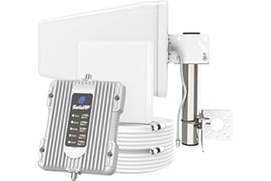 SolidRF Cell Phone Booster for House Office, Cell Booster Boosts 5G 4G LTE Data, Signal Booster Coverage Up to 5, 000 sq ft f