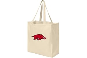 BROAD BAY University of Arkansas Grocery Bags or Arkansas Razorbacks Shopping Bags NATURAL COTTON