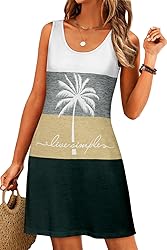 LUXVEER Women's Summer Dress 2025 Sleeveless