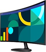 Samsung LS24D360GAUXXU 24 inch Curved Full HD 100Hz Monitor HDMI VGA view 2