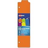 Avery Snap-in Plastic Bookmark Dividers, 5 Tabs, 1 Set, Multicolor (24908)