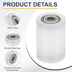 uxcell 2Pcs Nylon Roller Wheel with