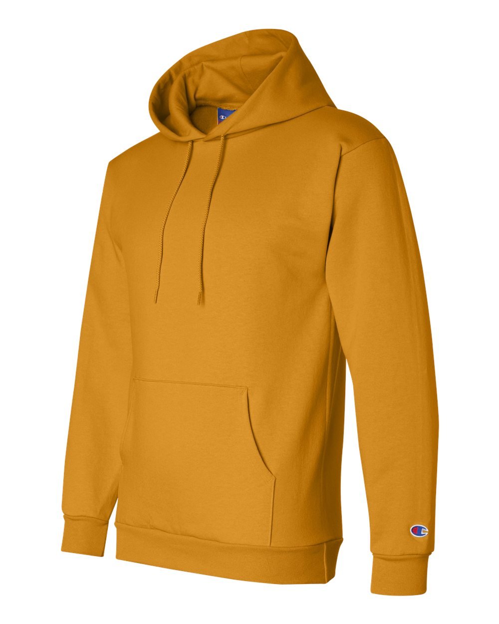 Champion Hooded Sweatshirt, Gold, Medium